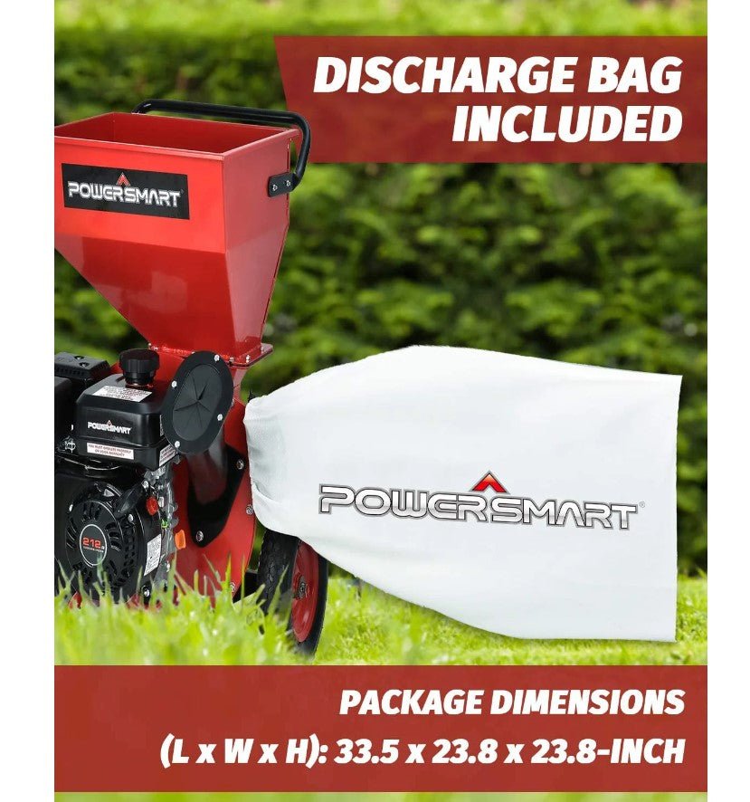Powersmart PS1130 3-in-1 Wood Chipper Shredder 3" Gas Powered New