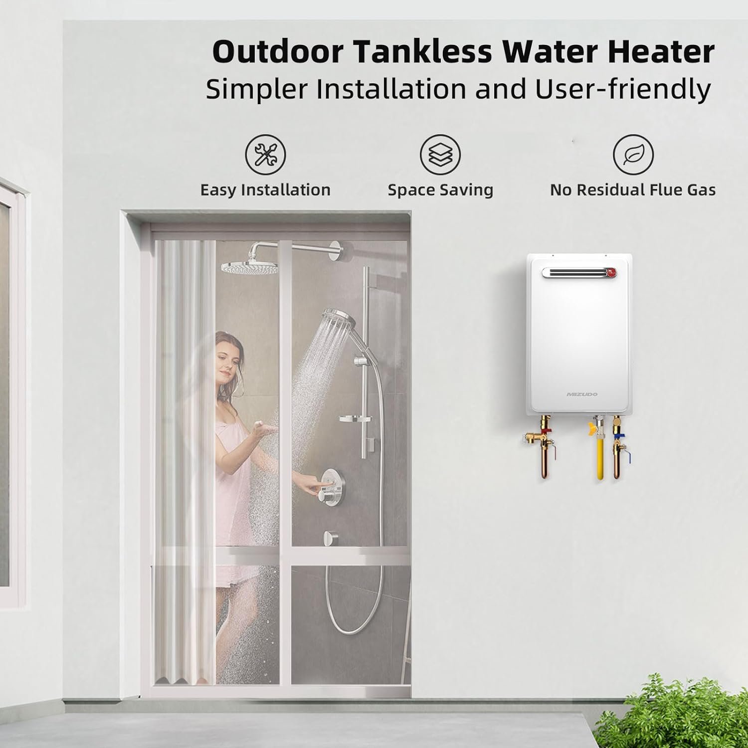 Mizudo CS120S Tankless Water Heater Natural Gas 5.1 GPM 120,000 BTU New
