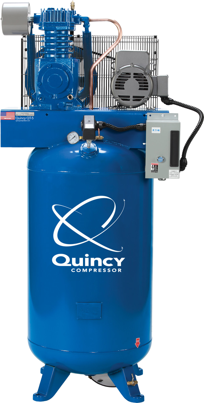 Quincy QT-5 Pro Air Compressor 5 HP 80 Gallon Two Stage Single Phase 230V New
