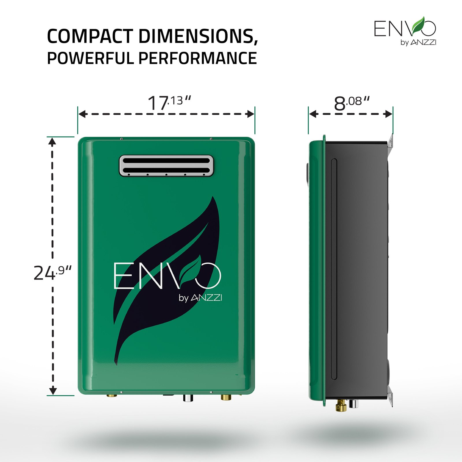 Anzzi Envo Tankless Water Heater Outdoor Propane Gas 7.9 GPM 180,000 BTU 120V New