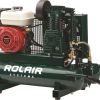 Rolair 4090HK17 Air Compressor Wheeled 9 Gal. Gas 5.5 HP Honda GX160 Engine Single Stage Pump New